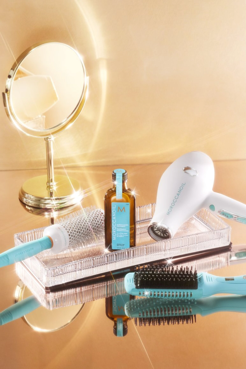 This is an image of Moroccan Oil products. 